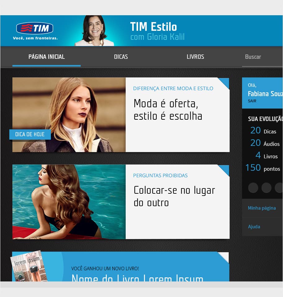TIM · Glória Kalil — 2